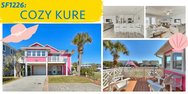 Image collage of Kure Beach vacation rental Cozy Kure.